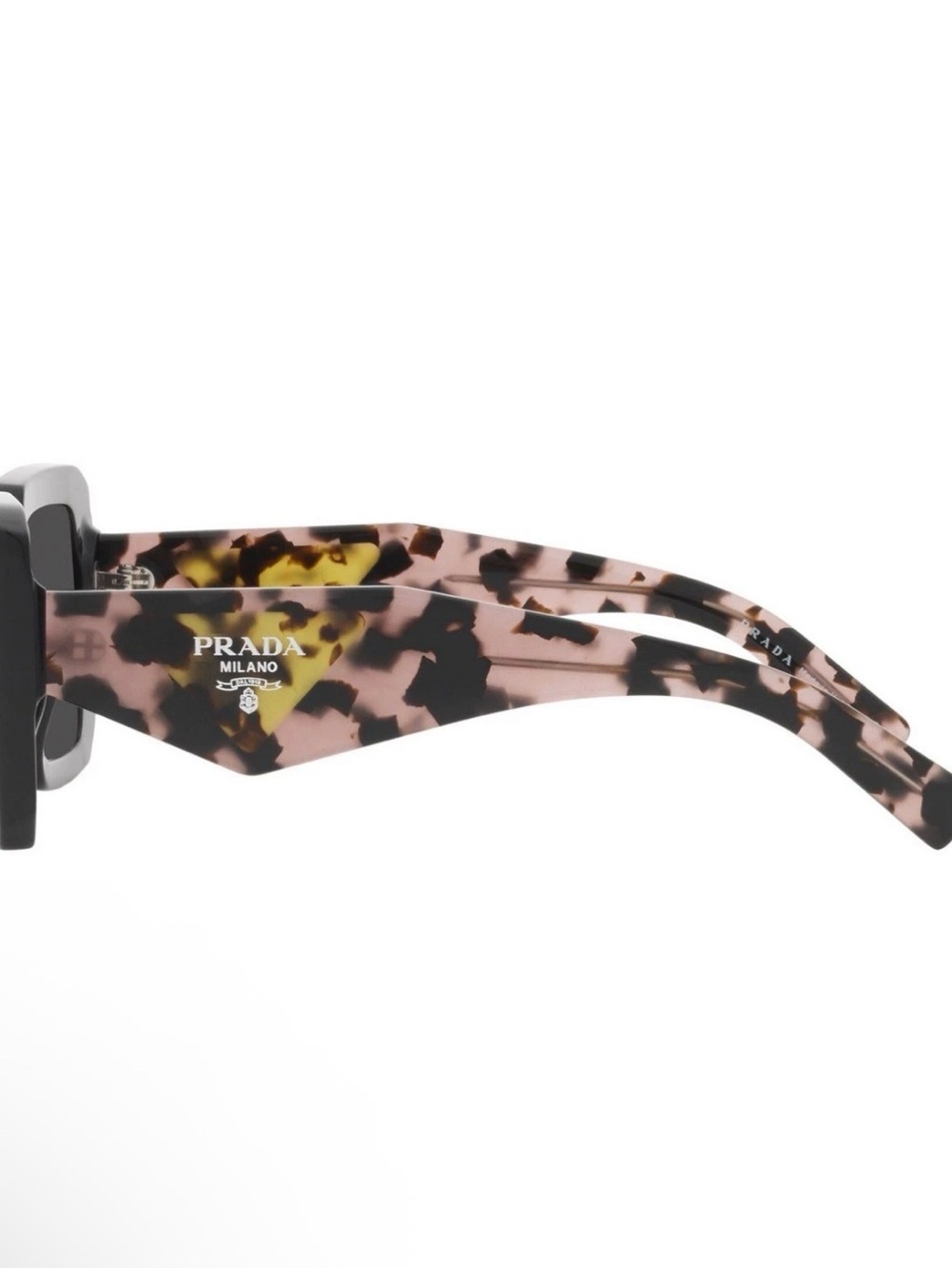 NEW Prada Black PR23YS SPR 23Y 1AB-5S0 Grey Lens Womens Square 51 Authentic $560 - Picture 4 of 6